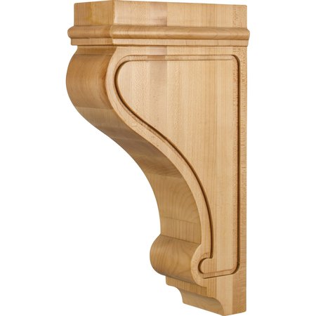 HARDWARE RESOURCES 3" Wx7-3/4"Dx14"H Rubberwood Arts & Crafts Corbel COR26-2RW